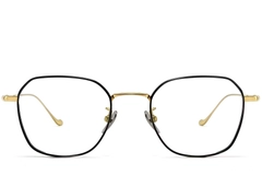 Geometric Black Titanium Glasses #BS1913-0177