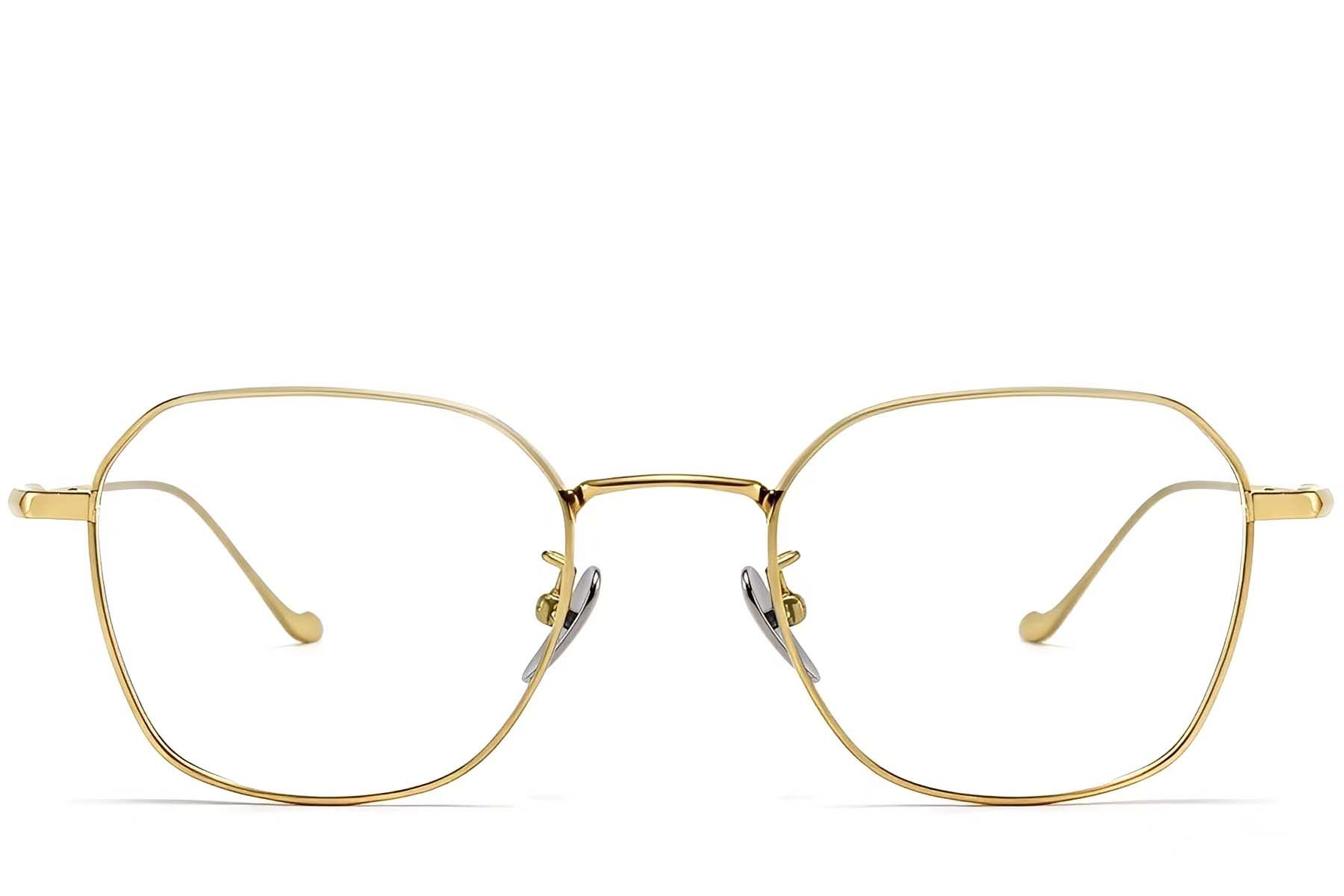 Geometric Golden Titanium Glasses #BS1913-0178