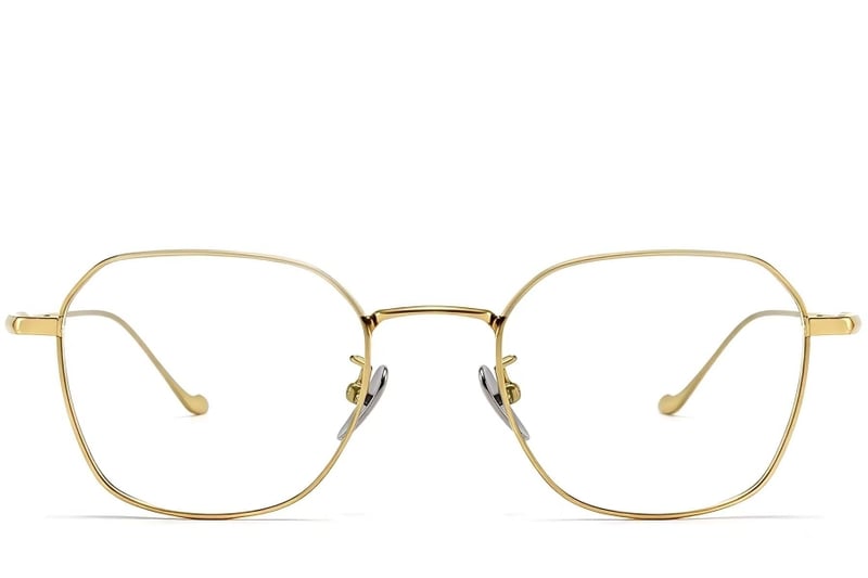 Geometric Golden Titanium Glasses #BS1913-0178