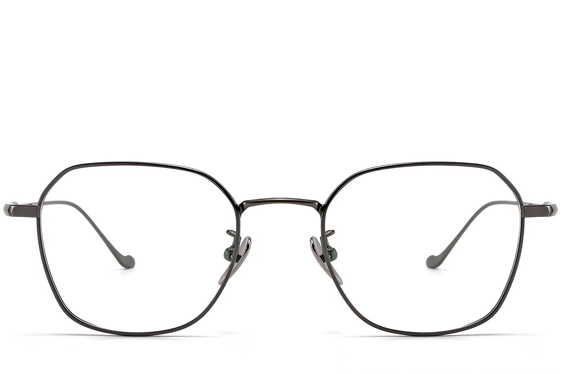 Geometric Grey Titanium Glasses #BS1913-0179