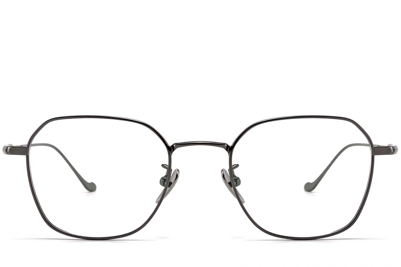 Geometric Grey Titanium Glasses #BS1913-0179