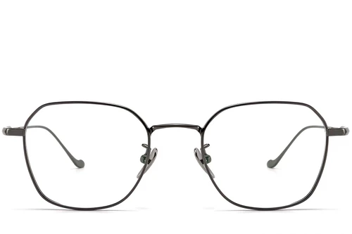 Geometric Grey Titanium Glasses #BS1913-0179