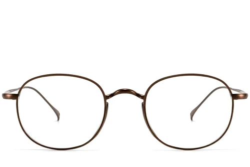 Oval Copper Titanium Glasses #BS1913-0183