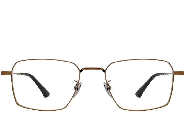 Geometric Copper Titanium Glasses #BS1913-0184