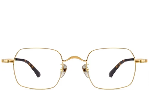 Rectangular Golden Titanium Glasses #BS1913-0189