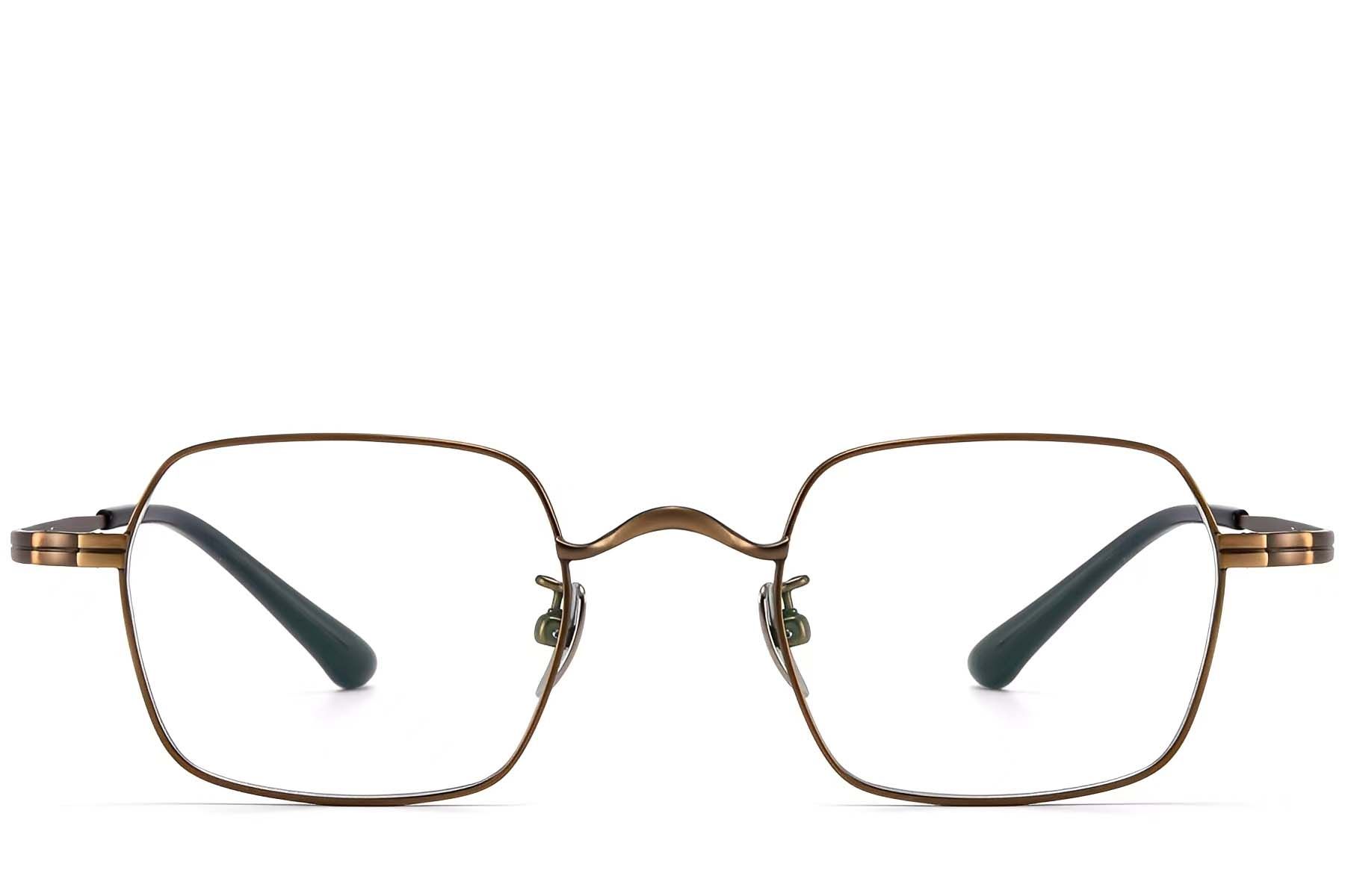 Rectangular Copper Titanium Glasses #BS1913-0190