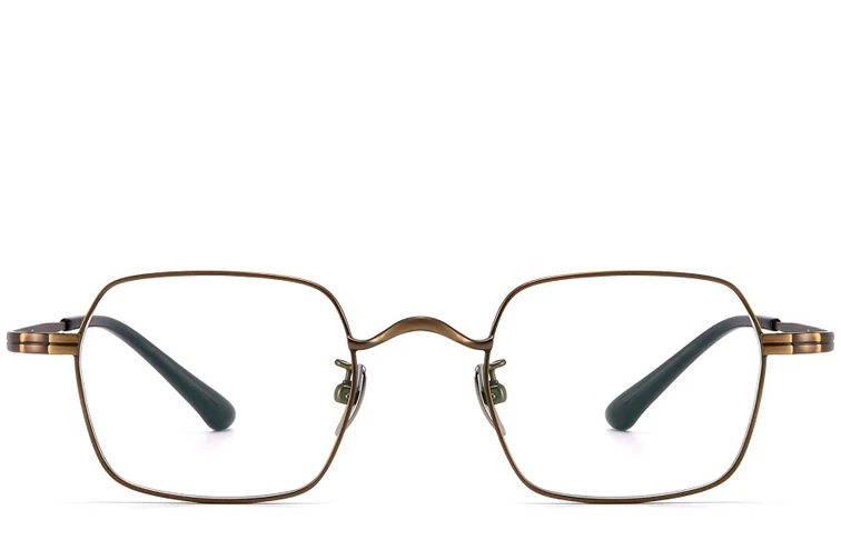 Rectangular Copper Titanium Glasses #BS1913-0190