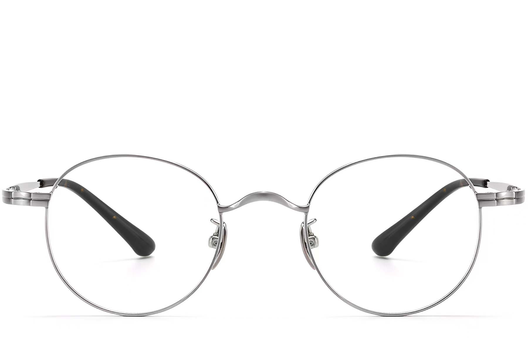 Ovale silberne Titanbrille #BS1913-0194