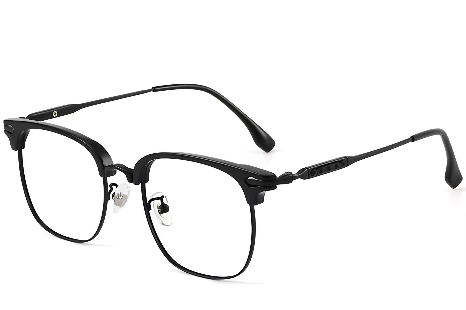 Semi-rimless Black TR90 Glasses #BS1913-0196