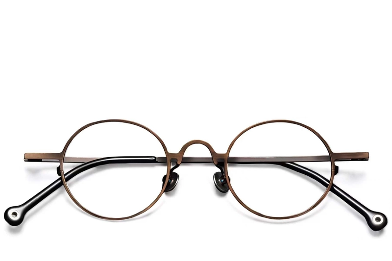 Round Copper Titanium Glasses #BS1913-0204