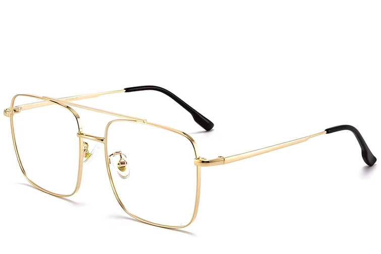 Gafas de aviador de titanio dorado #BS1913-0205