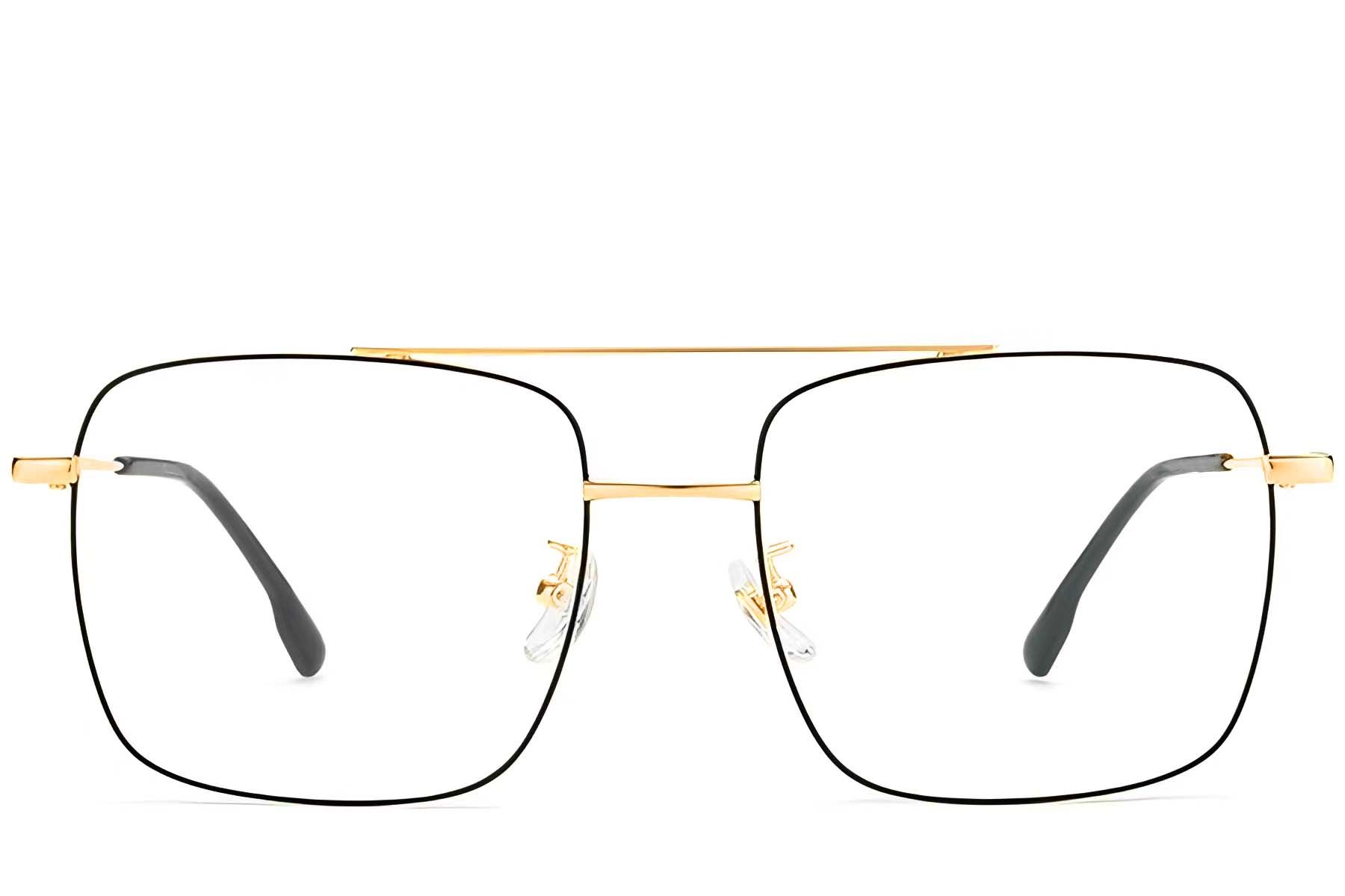 Aviator Black Titanium Glasses #BS1913-0206