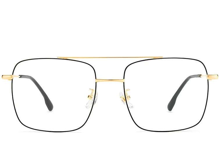 Gafas de aviador de titanio negro #BS1913-0206