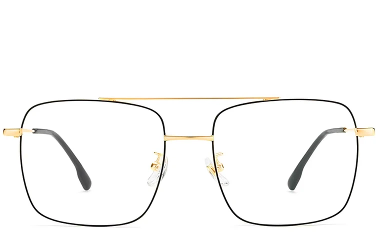 Gafas de aviador de titanio negro #BS1913-0206