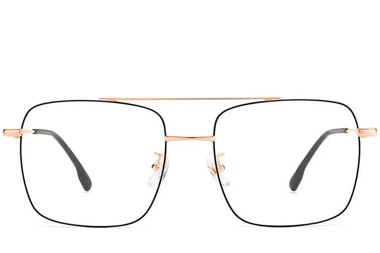 Gafas de aviador de titanio negro #BS1913-0211