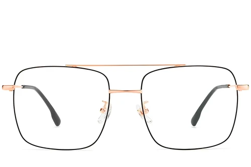 Gafas de aviador de titanio negro #BS1913-0211