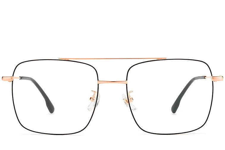 Gafas de aviador de titanio negro #BS1913-0211