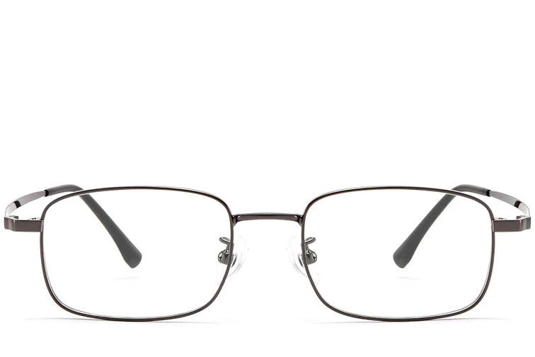 Rechteckige graue Titanbrille #BS1913-0215