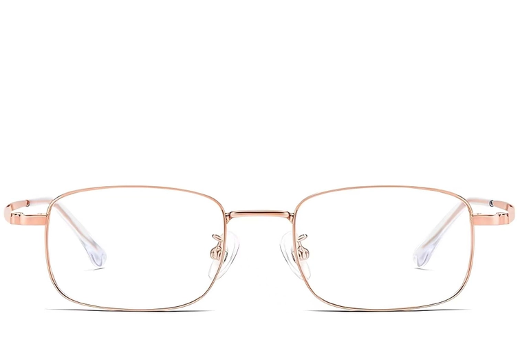 Gafas rectangulares de titanio rosa #BS1913-0216
