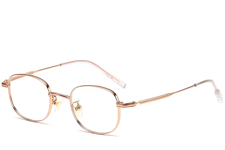 Oval Pink Titanium Glasses #BS1913-0217