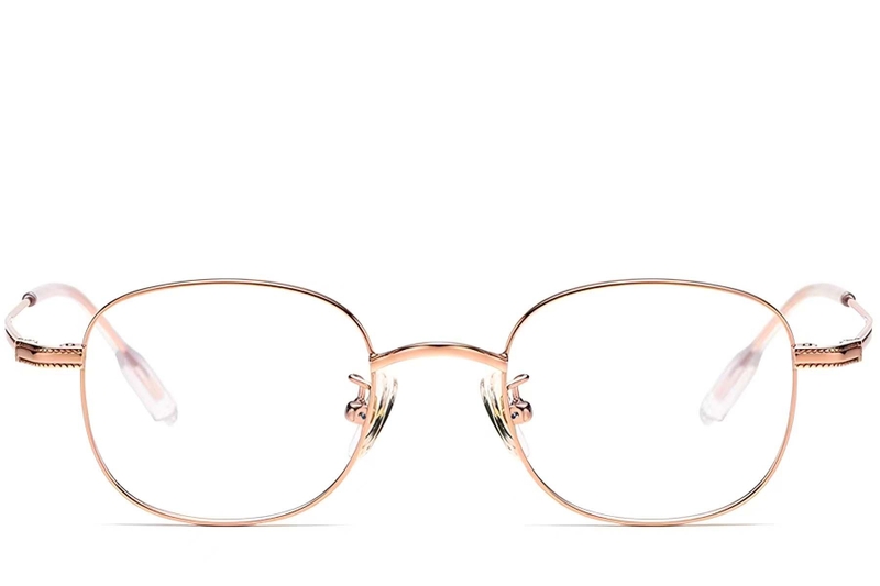 Oval Pink Titanium Glasses #BS1913-0217