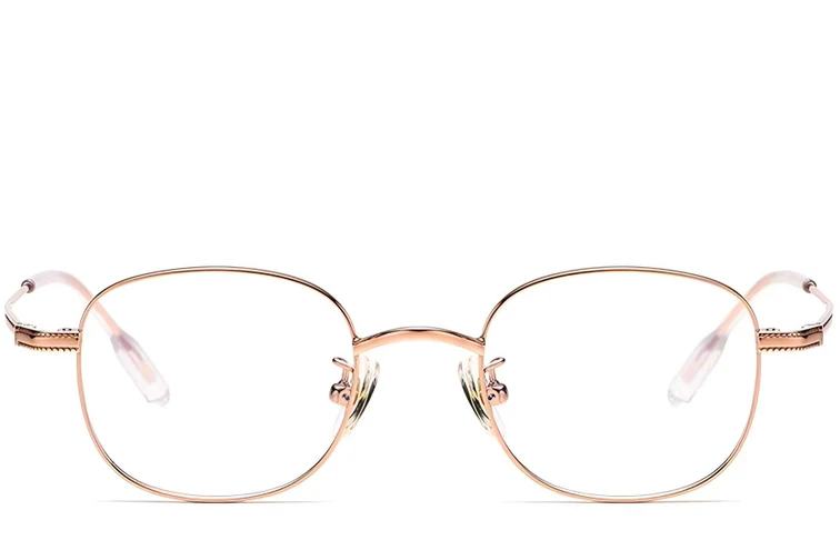 Ovale roze titanium bril #BS1913-0217