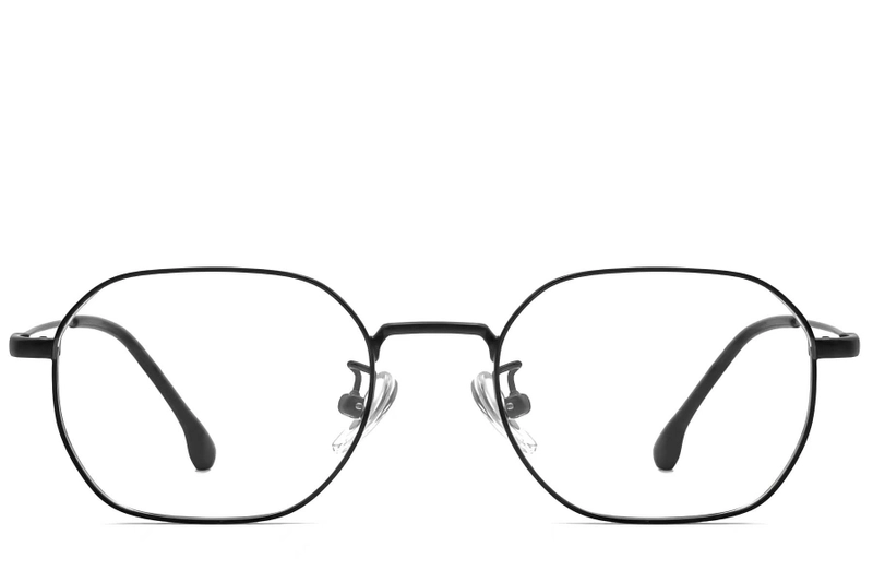 Geometric Black Titanium Glasses #BS1913-0221