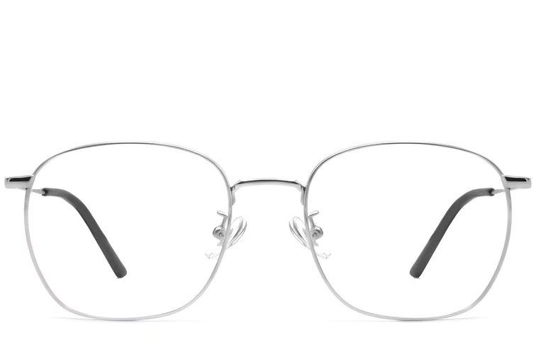 Rectangular Silver Titanium Glasses #BS1913-0225