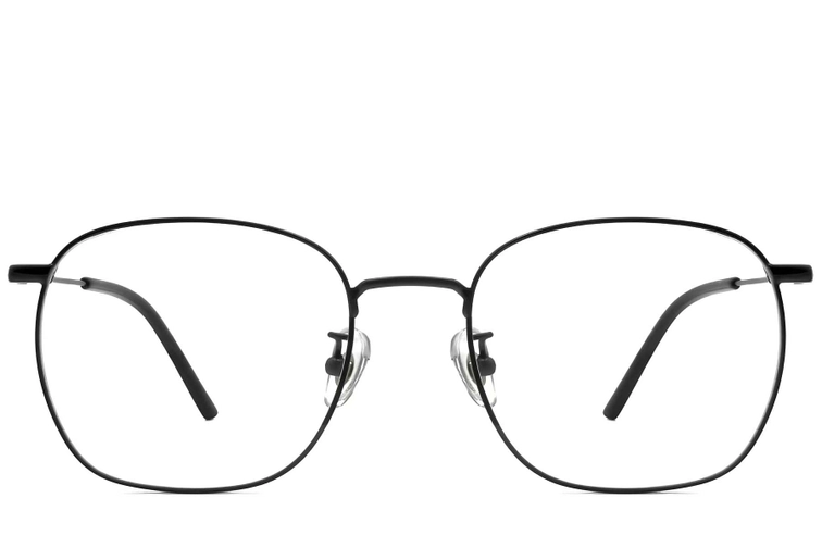 Rectangular Black Titanium Glasses #BS1913-0226