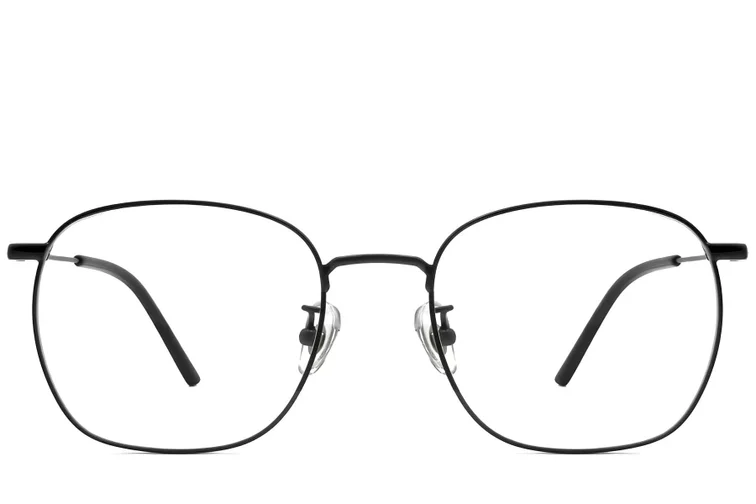 Rectangular Black Titanium Glasses #BS1913-0226