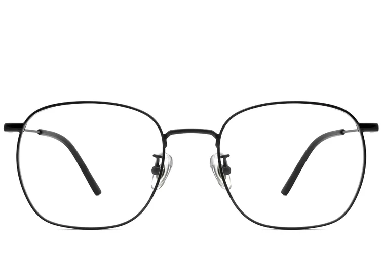 Rectangular Black Titanium Glasses #BS1913-0226