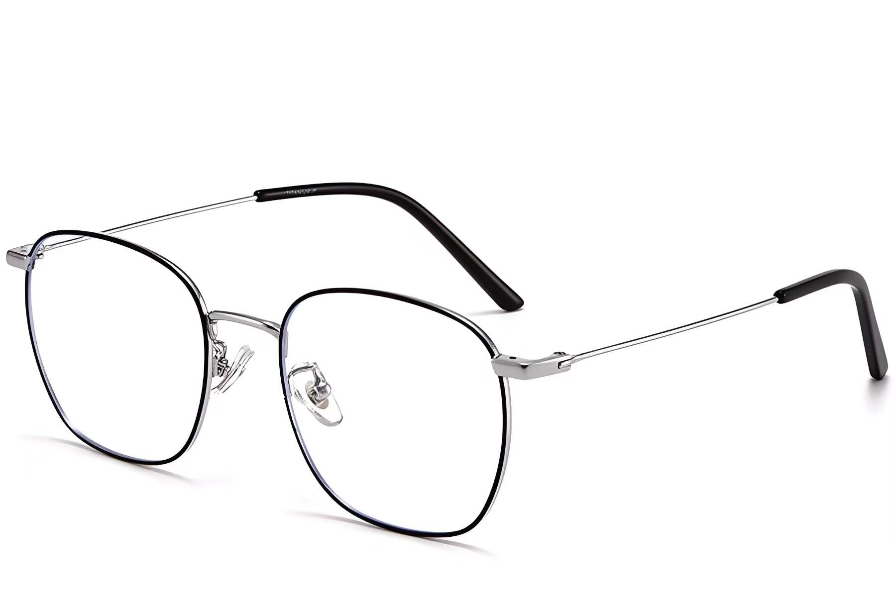 Rectangular Black Titanium Glasses #BS1913-0227