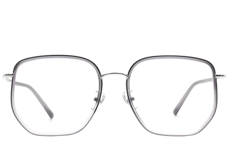 Geometric Grey Metal Glasses #BS1913-0235