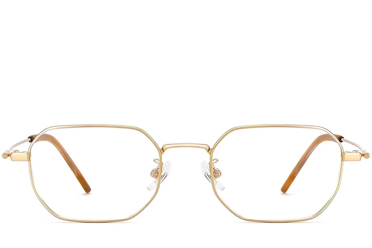 Geometric Golden Titanium Glasses #BS1913-0237