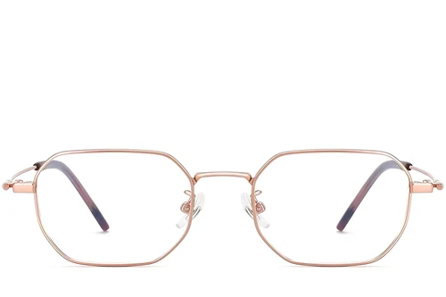 Geometric Pink Titanium Glasses #BS1913-0242
