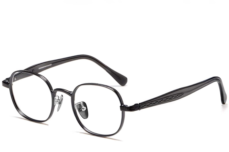 Oval Grey Titanium Glasses #BS1913-0246