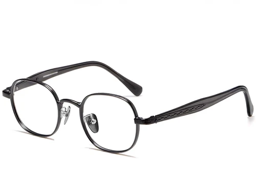 Oval Grey Titanium Glasses #BS1913-0246