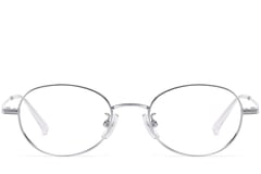 Oval Silver Titanium Glasses #BS1913-0249