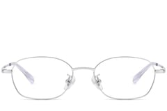 Gafas geométricas de titanio plateado #BS1913-0255