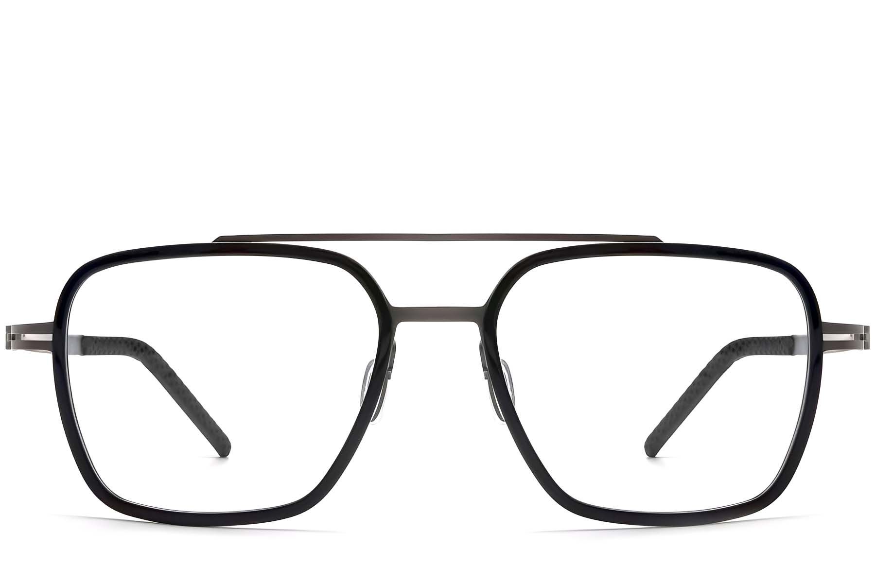 Aviator Black Titanium Glasses #BS1913-0257