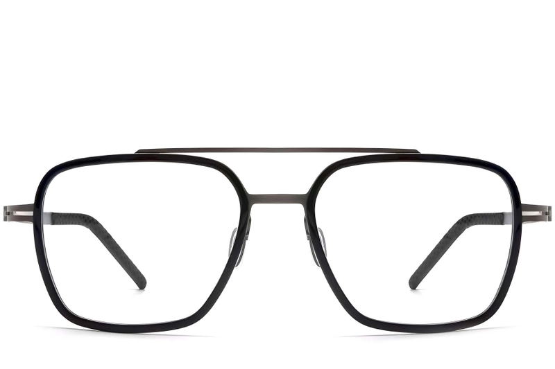 Gafas de aviador de titanio negro #BS1913-0257
