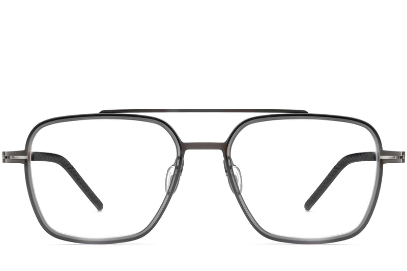 Gafas de titanio gris aviador #BS1913-0259