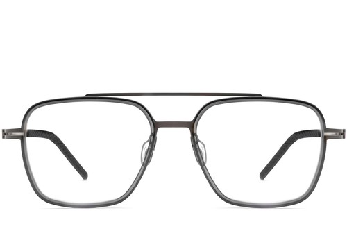 Aviator Grey Titanium Glasses #BS1913-0259