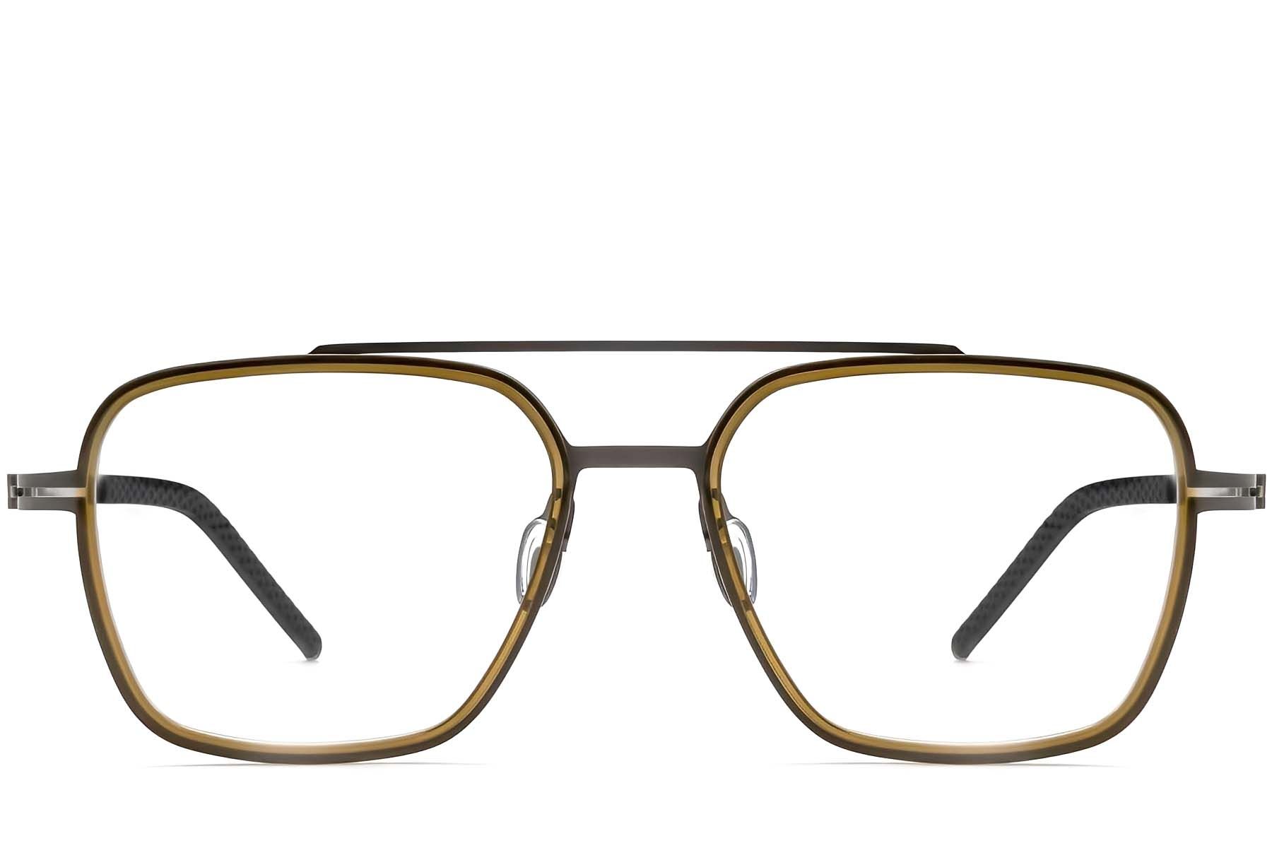 Aviator Green Titanium Glasses #BS1913-0261