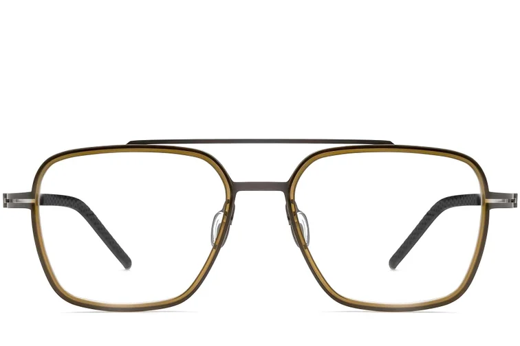 Aviator Green Titanium Glasses #BS1913-0261