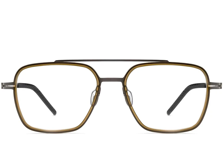 Aviator Green Titanium Glasses #BS1913-0261
