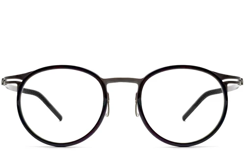 Oval Black Titanium Glasses #BS1913-0262