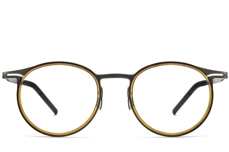 Oval Green Titanium Glasses #BS1913-0264