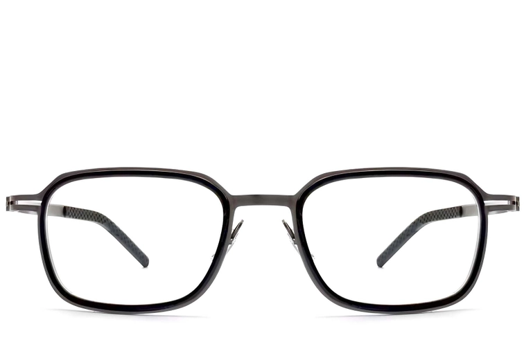 Rectangular Black Titanium Glasses #BS1913-0267