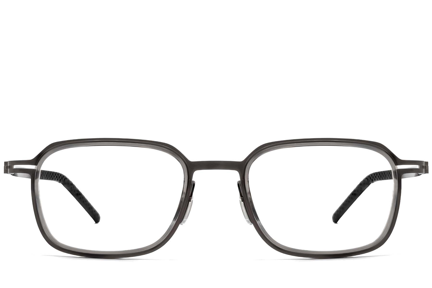 Gafas rectangulares de titanio gris #BS1913-0269